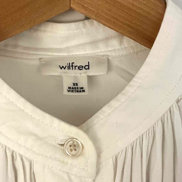 Wilfred Aritzia Bertillion White Blouse XS - Picture 4 of 9